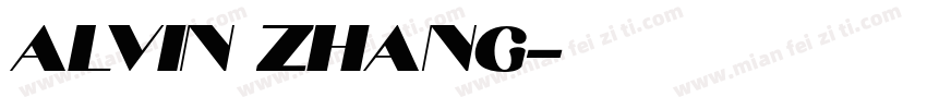 ALVIN ZHANG字体转换